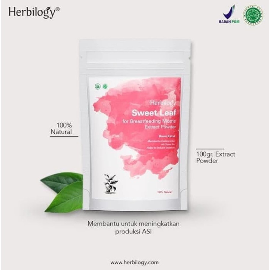 Herbilogy Sweet Leaf Extract Powder (Daun Katuk) 100g