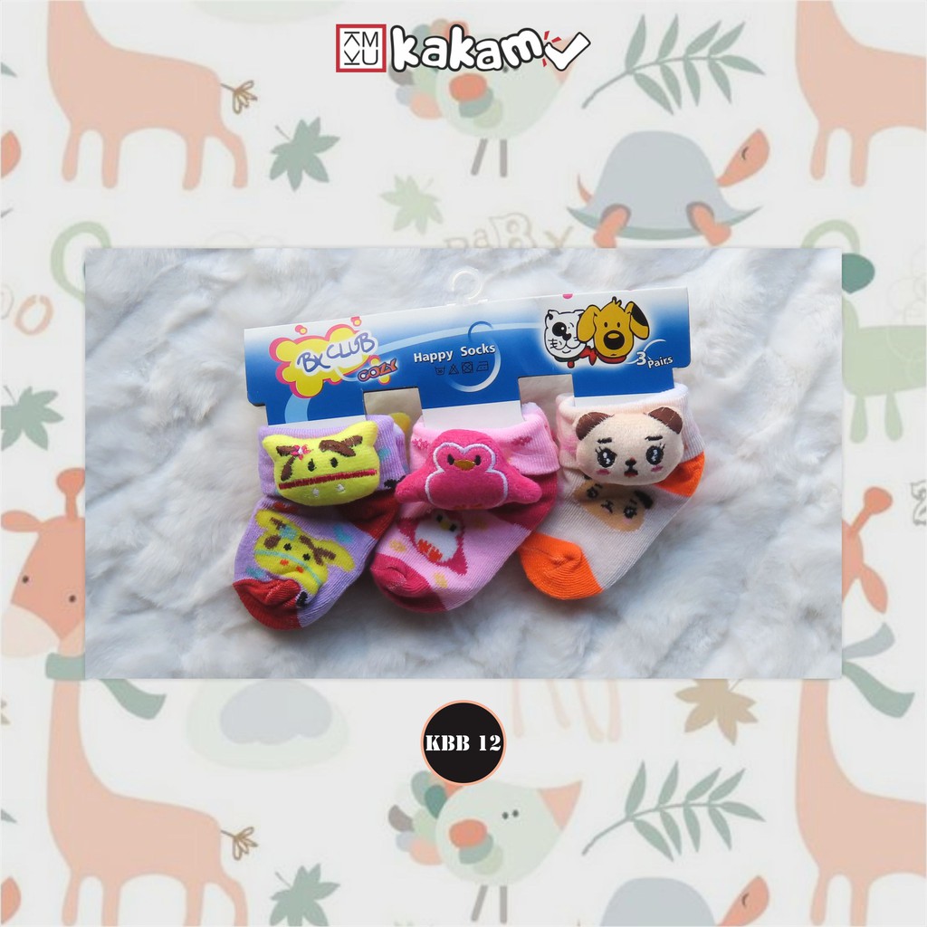 Kakamu Kaos Kaki Bayi Boneka 3 Pasang