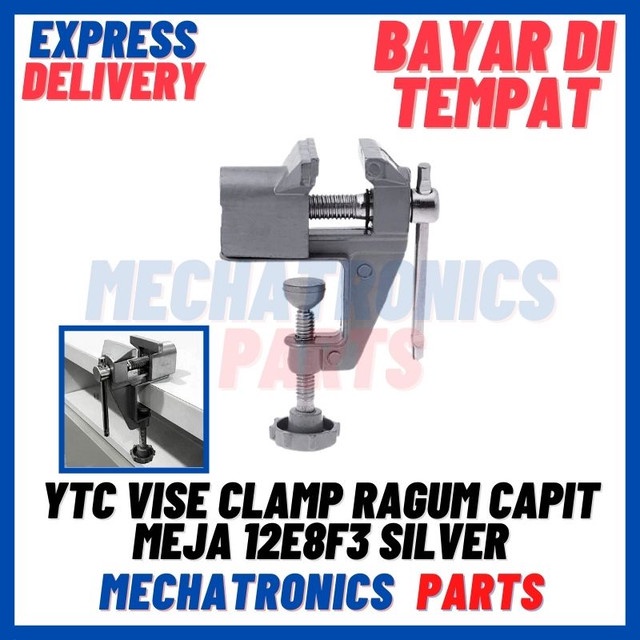 [HDT-9019] YTC VISE CLAMP RAGUM CAPIT MEJA ALAT PENJEPIT KAYU 12E8F3 SILVER