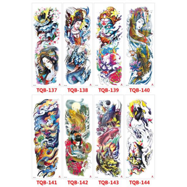 PO Tattoo temporary Full Arm Tatto Full Tangan Motif Terlaris Dan Terbaru