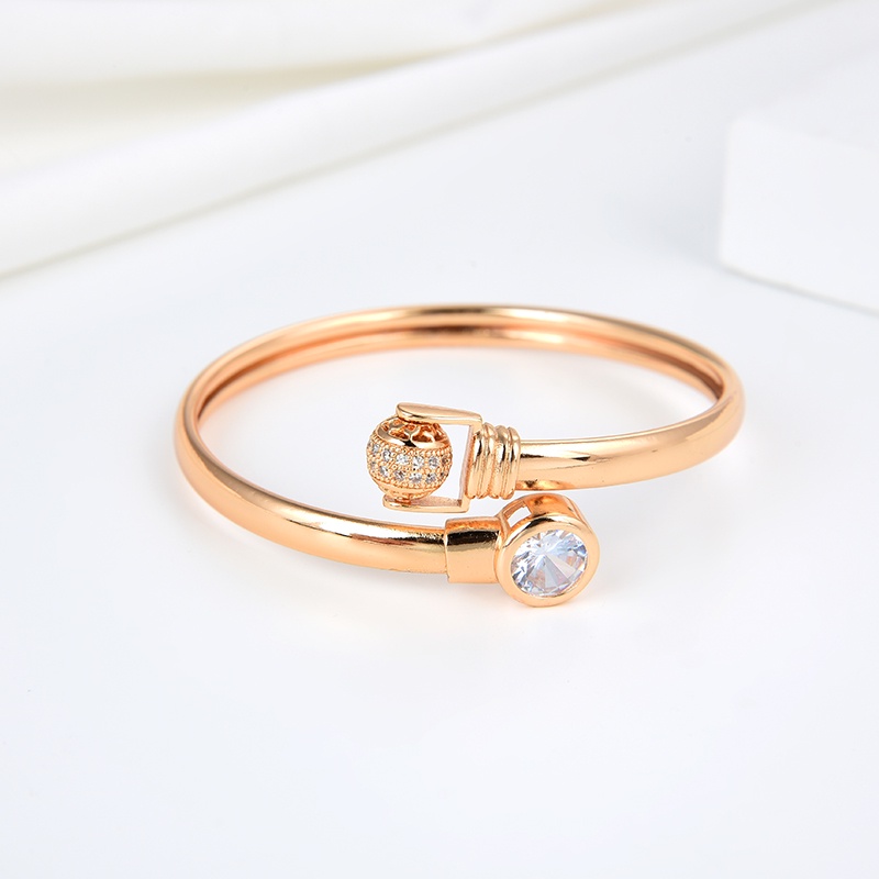 COD Gelang Titaniun Bangle Perak Wanita Diamond Titanium Premium Lapis 18K Anti Karat Berlian Korea Untuk Wanita Perhiasan perak 54b-115B