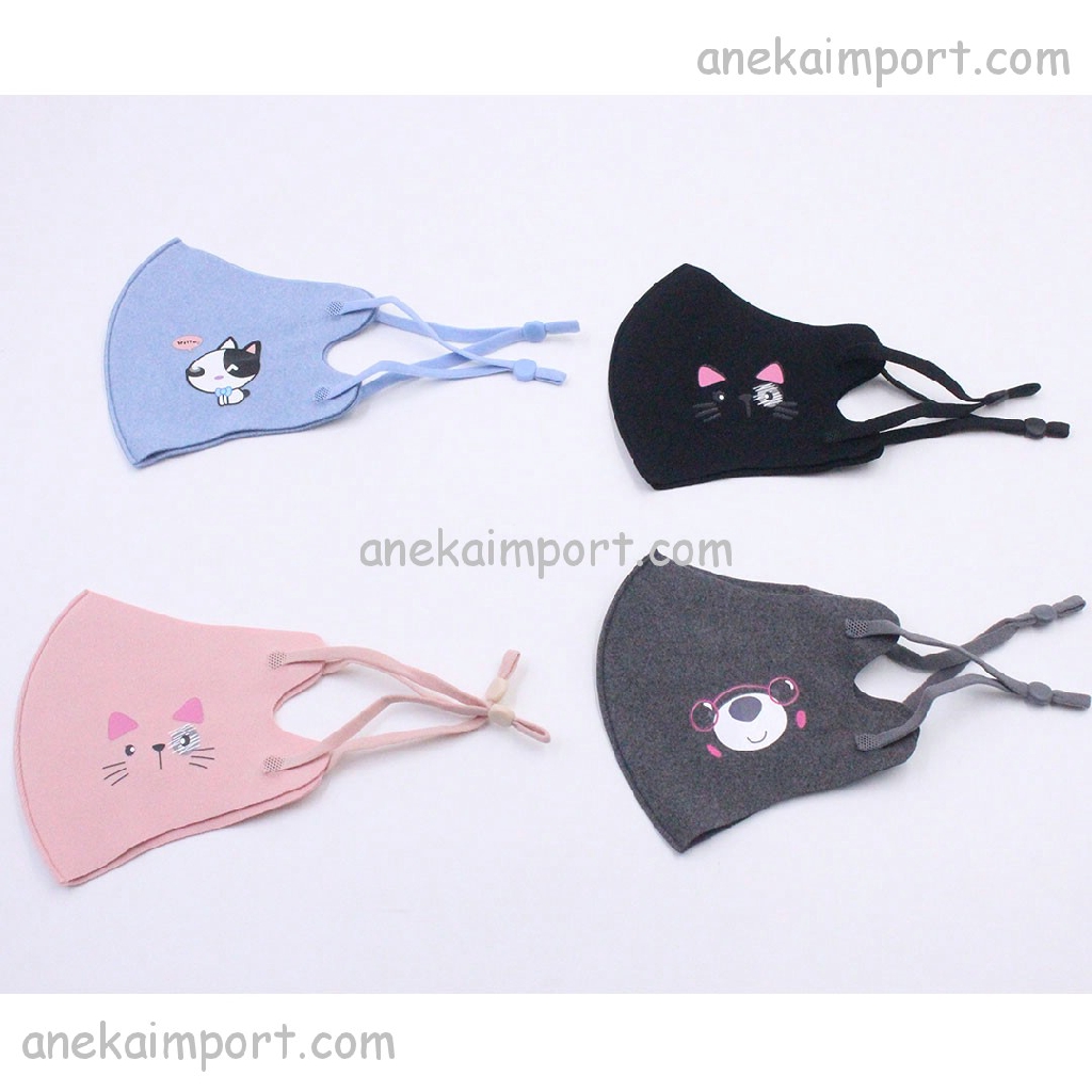 Masker Musim Dingin, Winter Mask, Masker Velvet Kids, Masker Anak