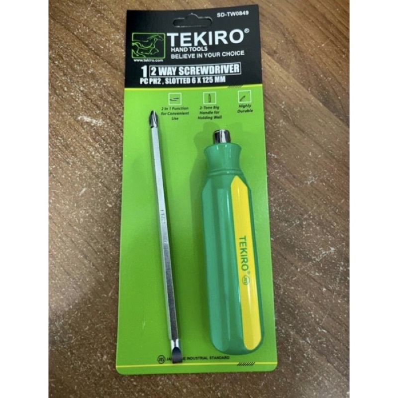 2WAY TEKIRO Obeng 2way tekiro 5"inci screwdriver obeng cabut tarik 2 fungsi Tekiro