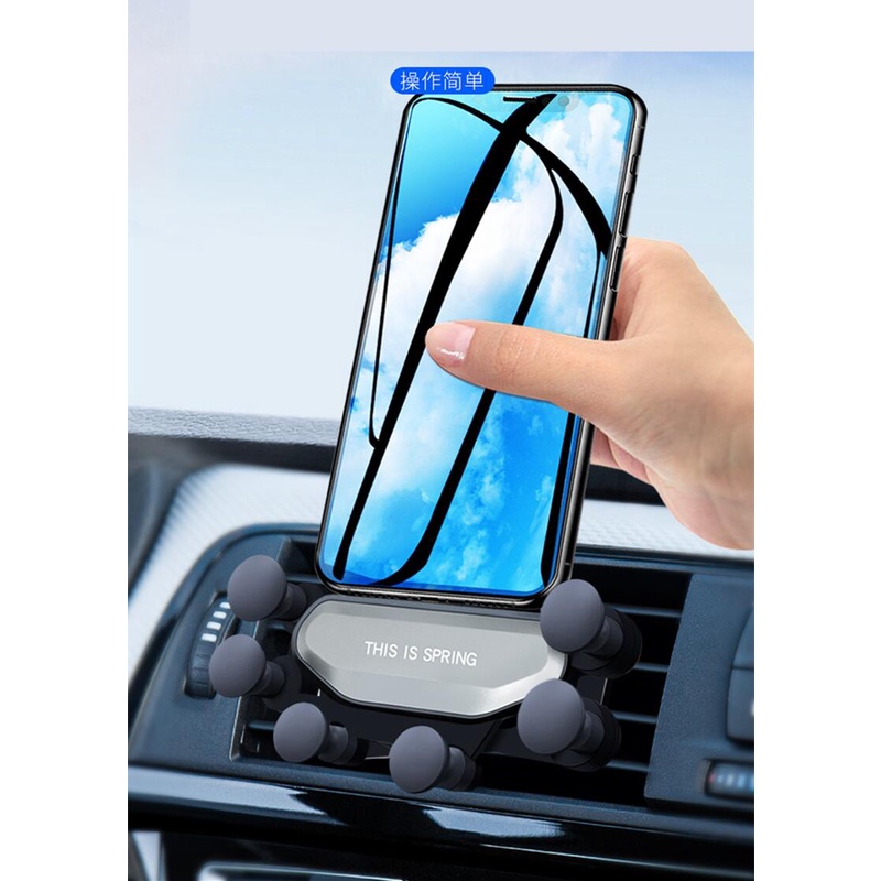 Bracket Gravitasi Dudukan Handphone GPS Universal Untuk Aksesoris Mobil iP X XS