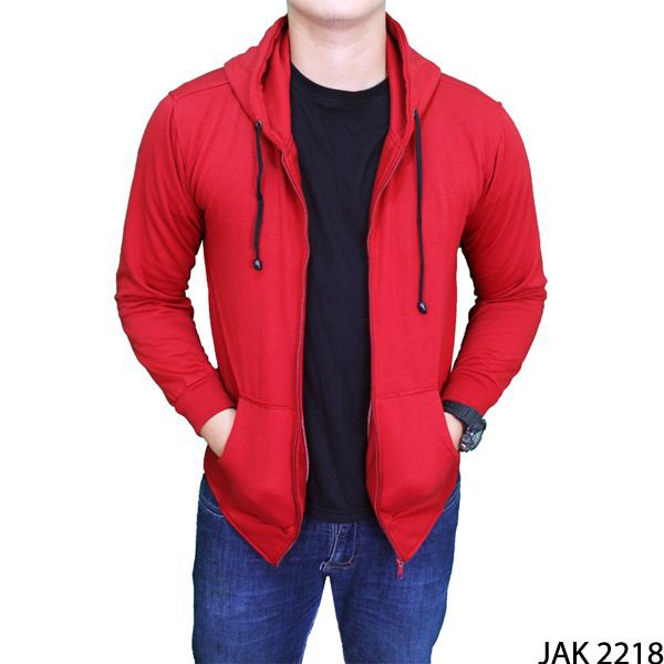 Men’S Fleece Jackets Fleece Merah Maroon – JAK 2218