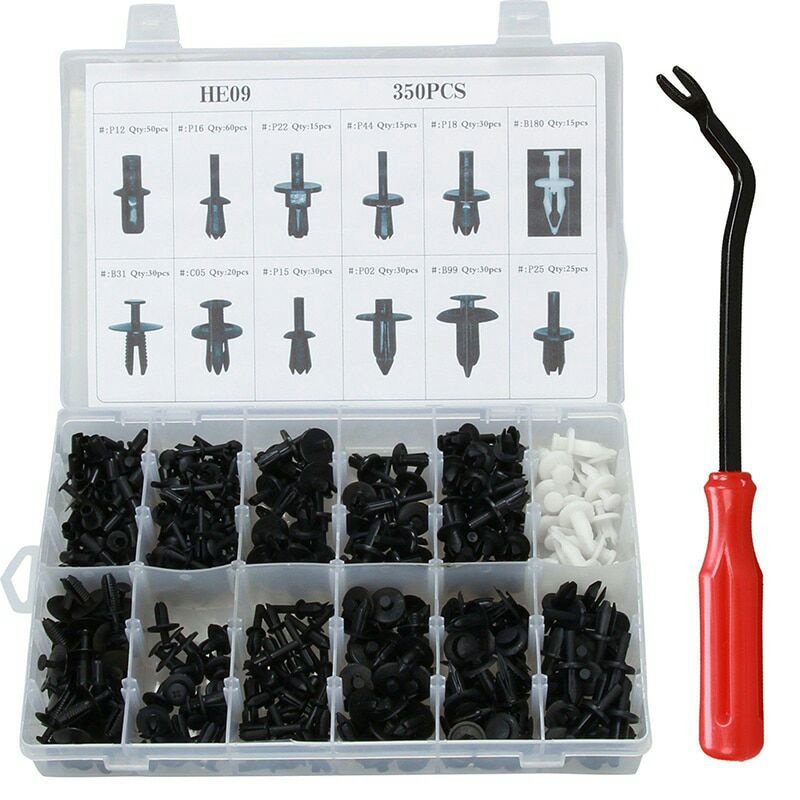 Baut Rivet Mobil Universal Car Push Pin Fasteners Clip 350 Pcs He09