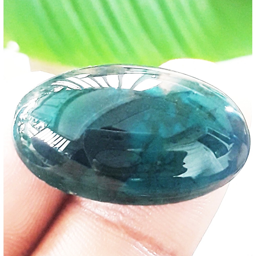 BACAN DOKO batu akik natural bacan doko gulau kura kristal size jumbo 28mm