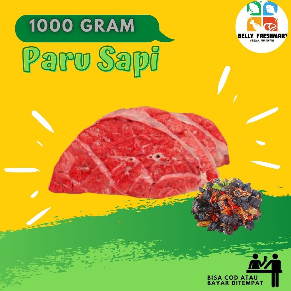

Paru Sapi Beef Lung Bahan Masakan Daging Segar Siap Masak 500 Gram
