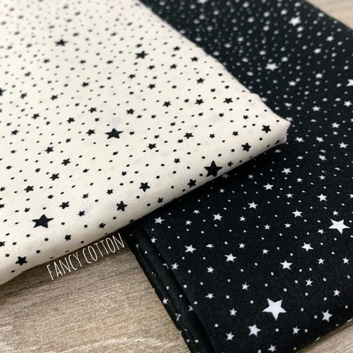 ➪ Kain Katun Jepang motif tiny fancy star dari tokai senko ☛