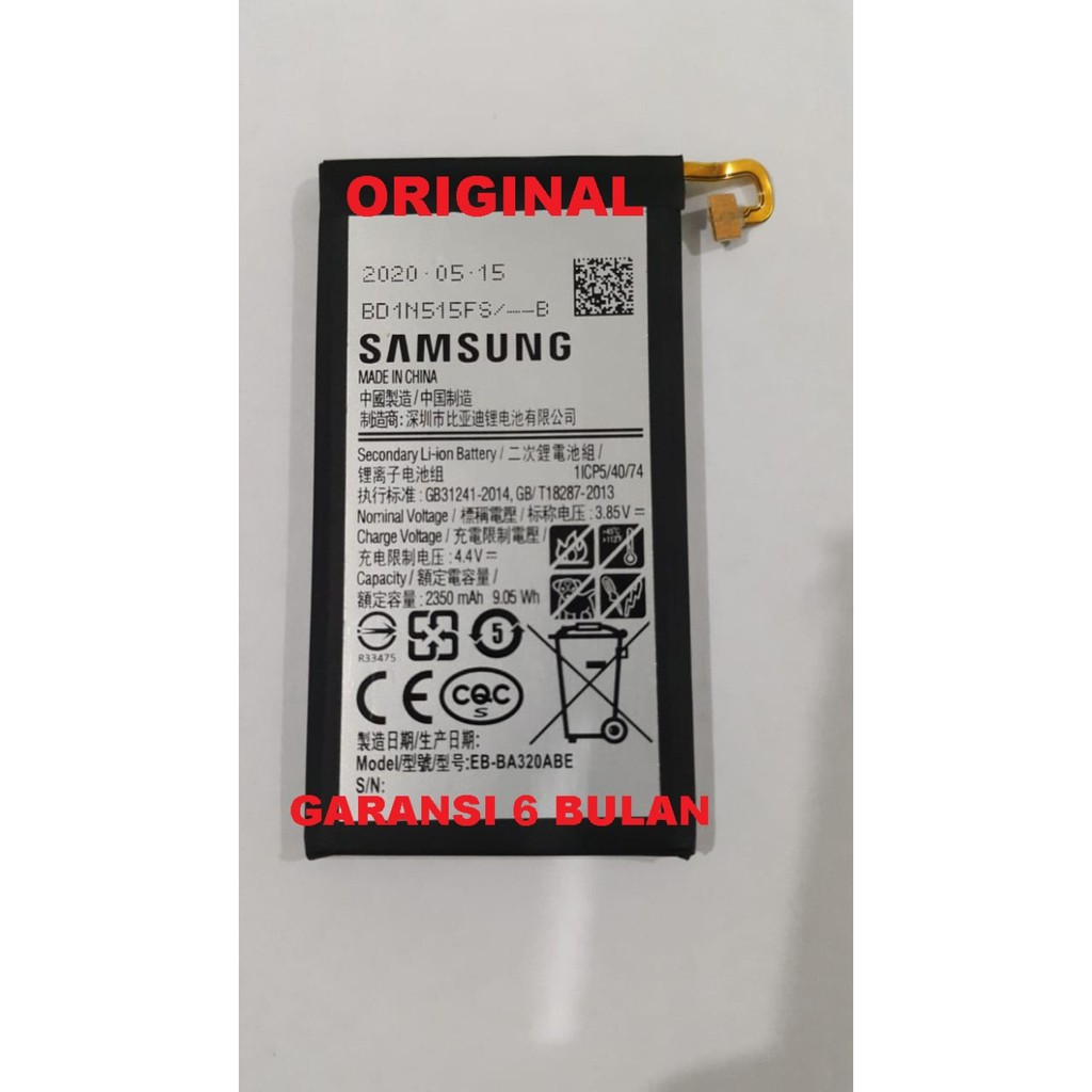 Battery Batre Baterai SAMSUNG A3 2017 EB-BA320ABE Original