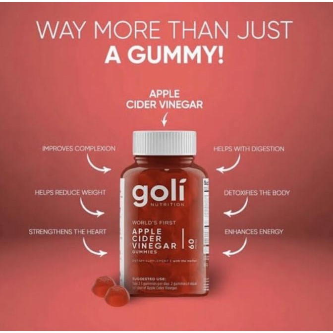 Official GOLI ACV (Apple Cider Vinegar) Gummy