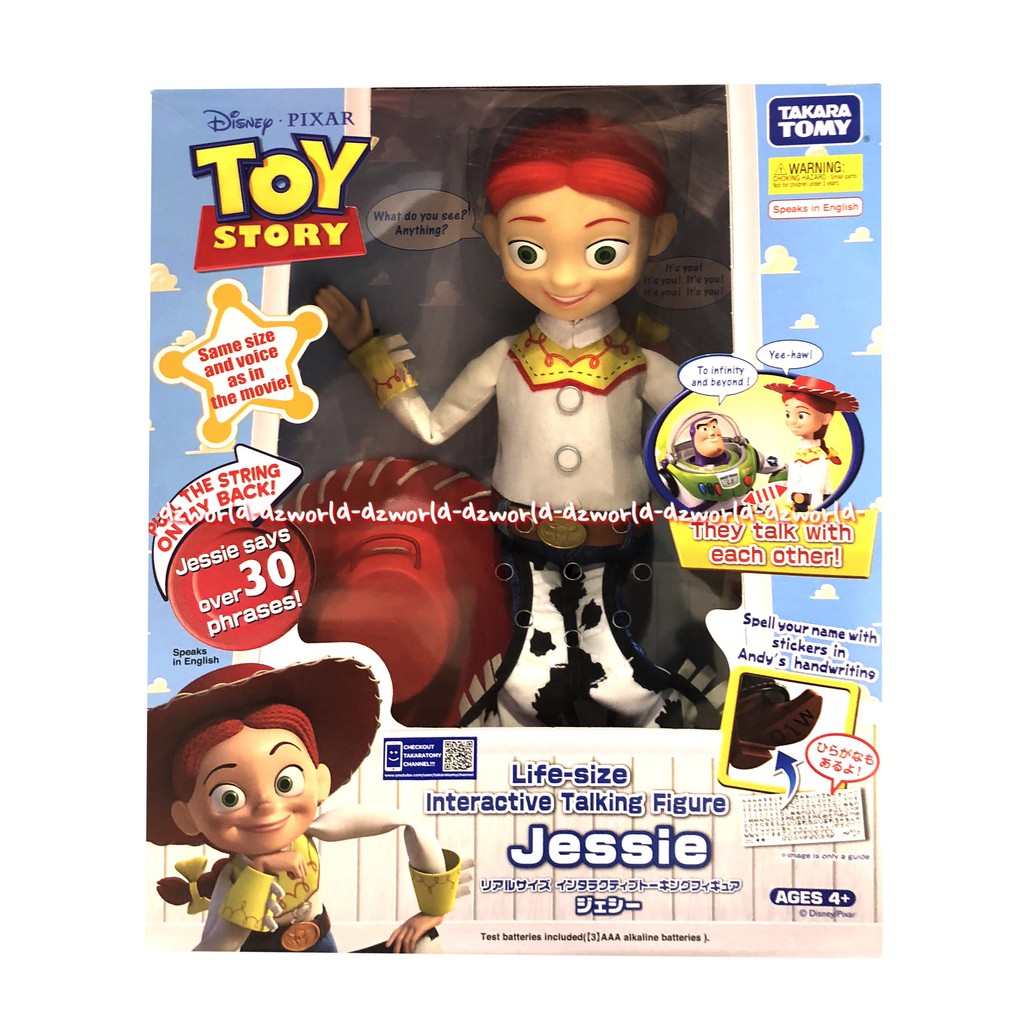 Disney Toy Story Jessie Doll Boneka Tarik Jessie Toy Story Talking Woody Action Figure