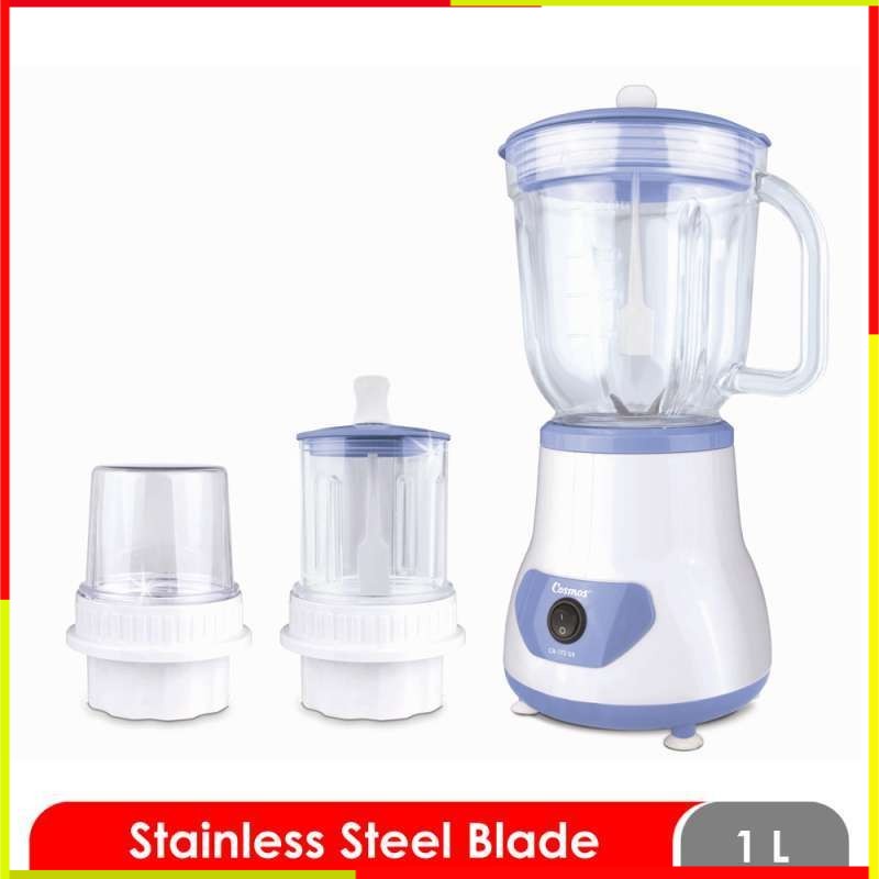 BLENDER KACA COSMOS 1 LITER 2IN1 BLENDER BLANDER DAGING BUMBU BELENDER JUICER JUSER PLASTIK KACA MIN