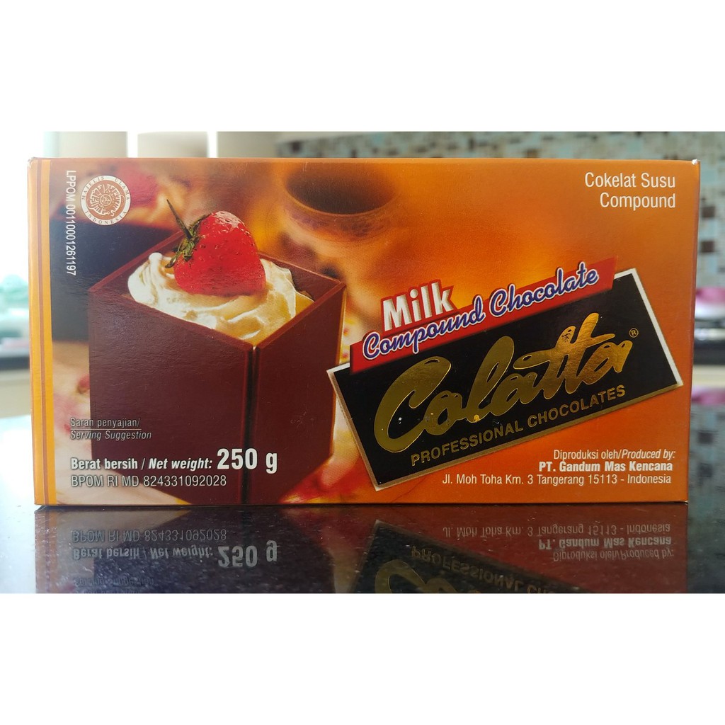 

COLATTA MILK COMPOUND CHOCOLATE 250gr – COKLAT BLOK SUSU 250 gr