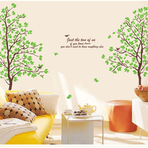 RELIZA WALL STICKER POHON HIJAU BESAR 1,5 METER GREEN BIG TREE STIKER DINDING AY698