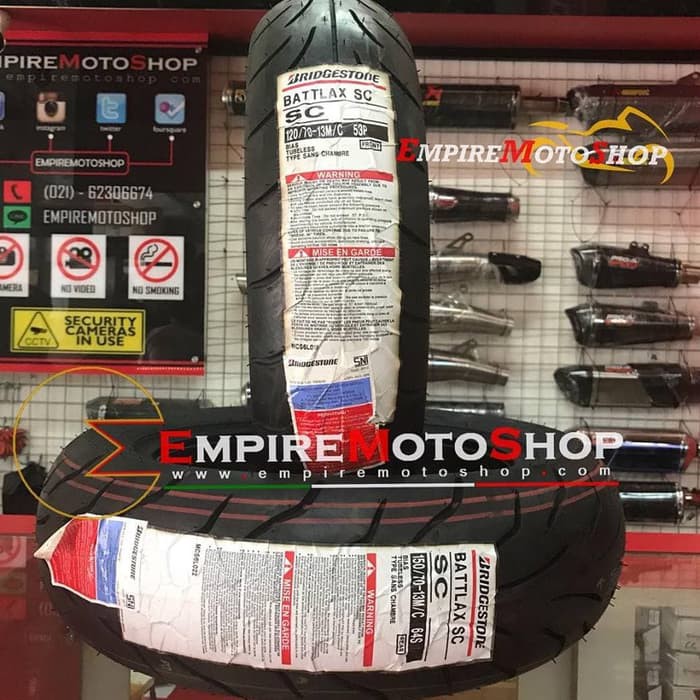 Promo Ban Battlax SC ukuran 120 / 70 - 13 & 150 /70 - 13 Yamaha Nmax Murah