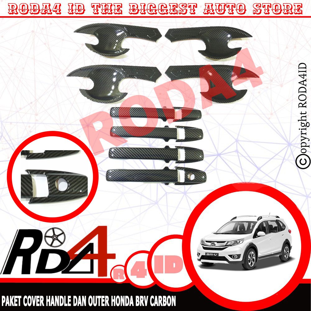 Paket Outer Dan Cover Handle Carbon Honda BR-V CARBON