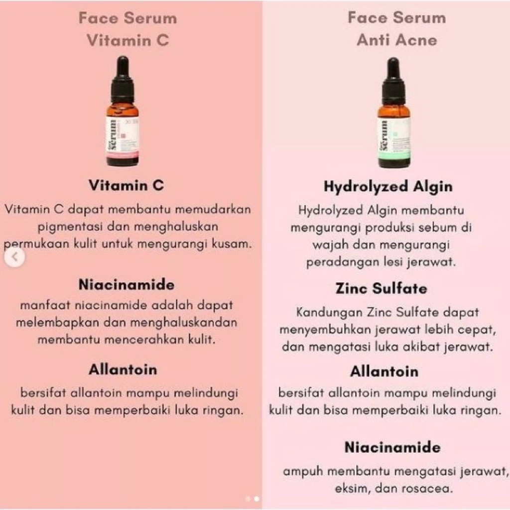 XI XIU Serum Wajah Xi Xiu Face Serum Anti Acne &amp; Serum Vitamin C - 20ML