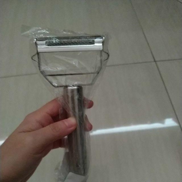 Whid Pengupas Buah / Sayur Fungsi Ganda Bahan Stainless Steel