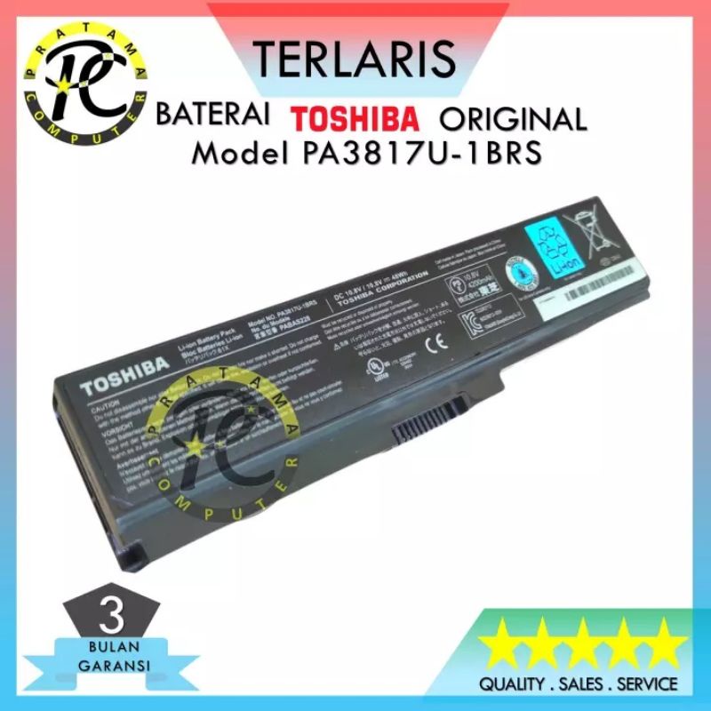 Baterai Toshiba Satellite C600, C640, C650, C655 Series PA3817U-1BRS Original