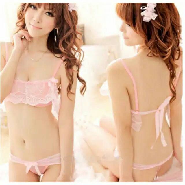 Teddies Bra Set Renda Seksi Wanita Braset + Gstring Sexy