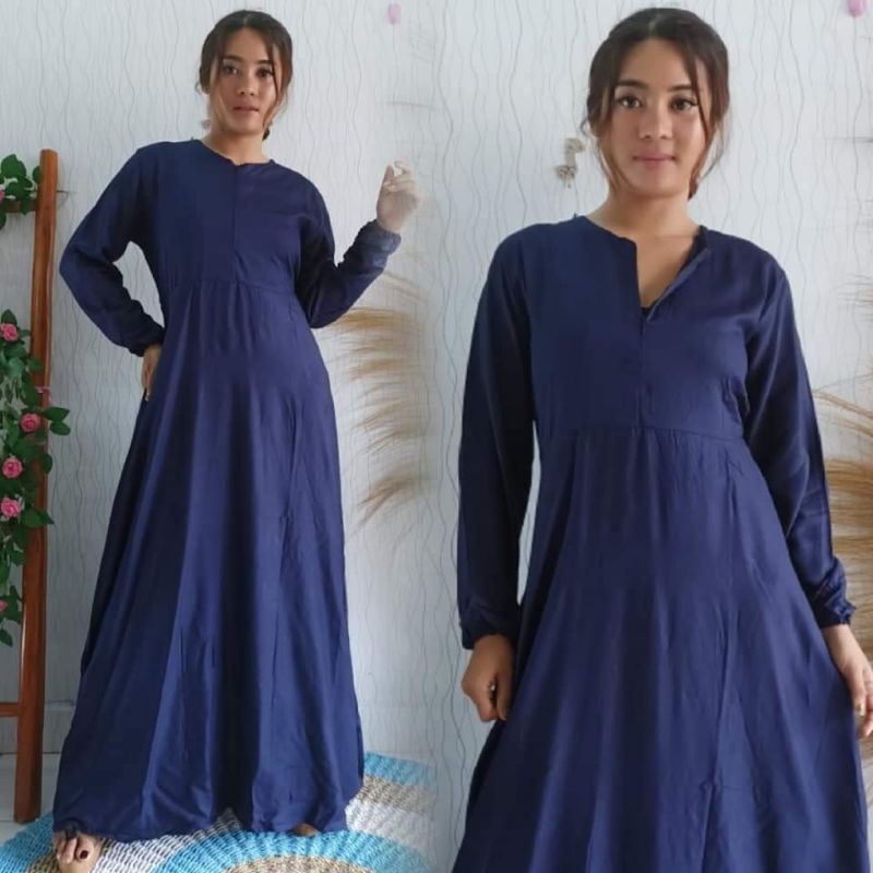 gamis rayon bali polos