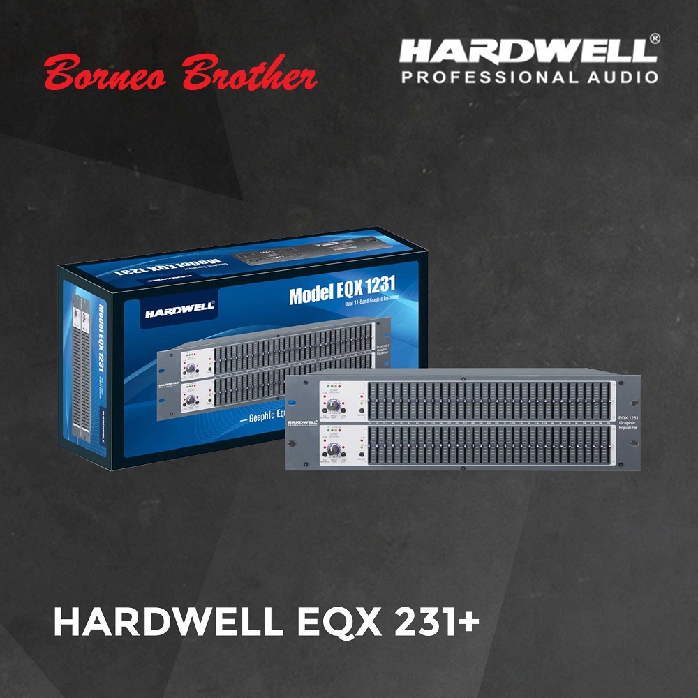 Equalizer Hardwell EQX 1231 EQX-1231 EQX1231 Original Eq 2 x 31 Band