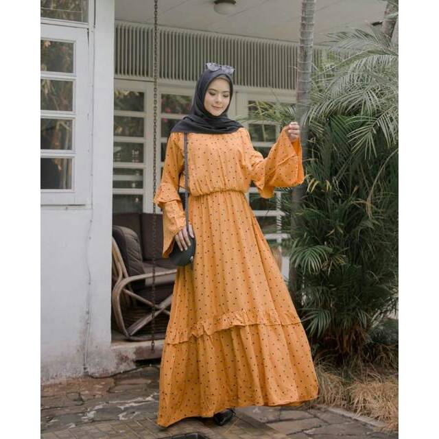 Alya Dress Zhafa Gamis Busui Katun