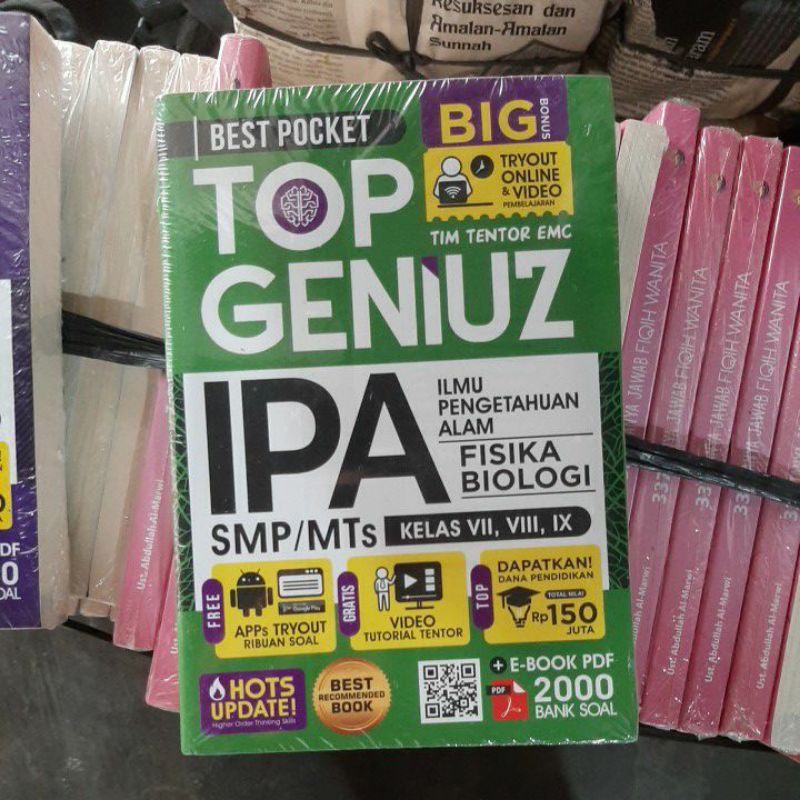 BUKU SOAL : BEST POCKET TOP GENIUS MATEMATIKA,IPA SMP/MTs-5