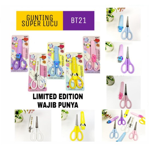 GUNTING BT21 SUPER LUCU / GUNTING KARAKTER BT21 / GUNTING KERTAS KOREA KPOP KARAKTER ANAK LUCU