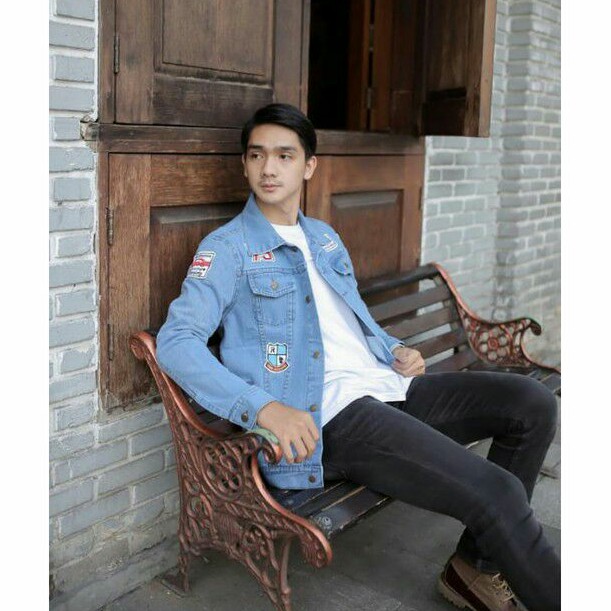 Jaket Jeans Tempel Pria Terbaru Jaket Jeans Pria Kekinian Jaket Jeans Distro Jaket Jeans Terlatih Jeket Pria