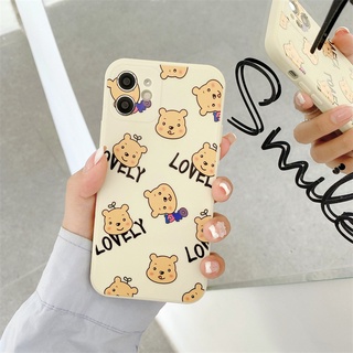 Side pattern Pooh bear case iphone 12 pro max 11 pro max