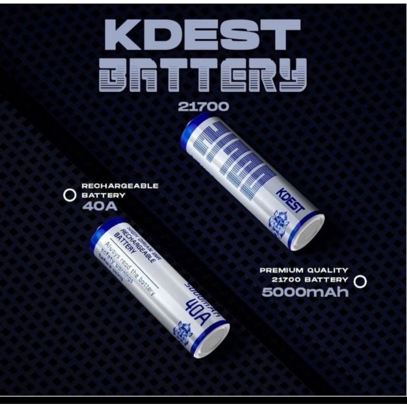 BATERAI KDEST 21700 5000mAh 40A original