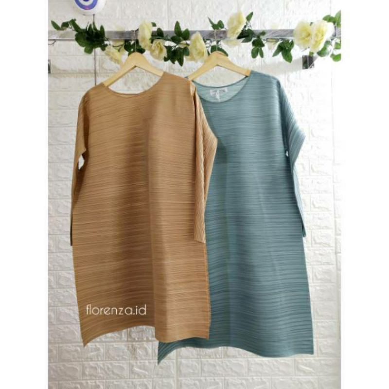 Tunik plisket bangkok original import