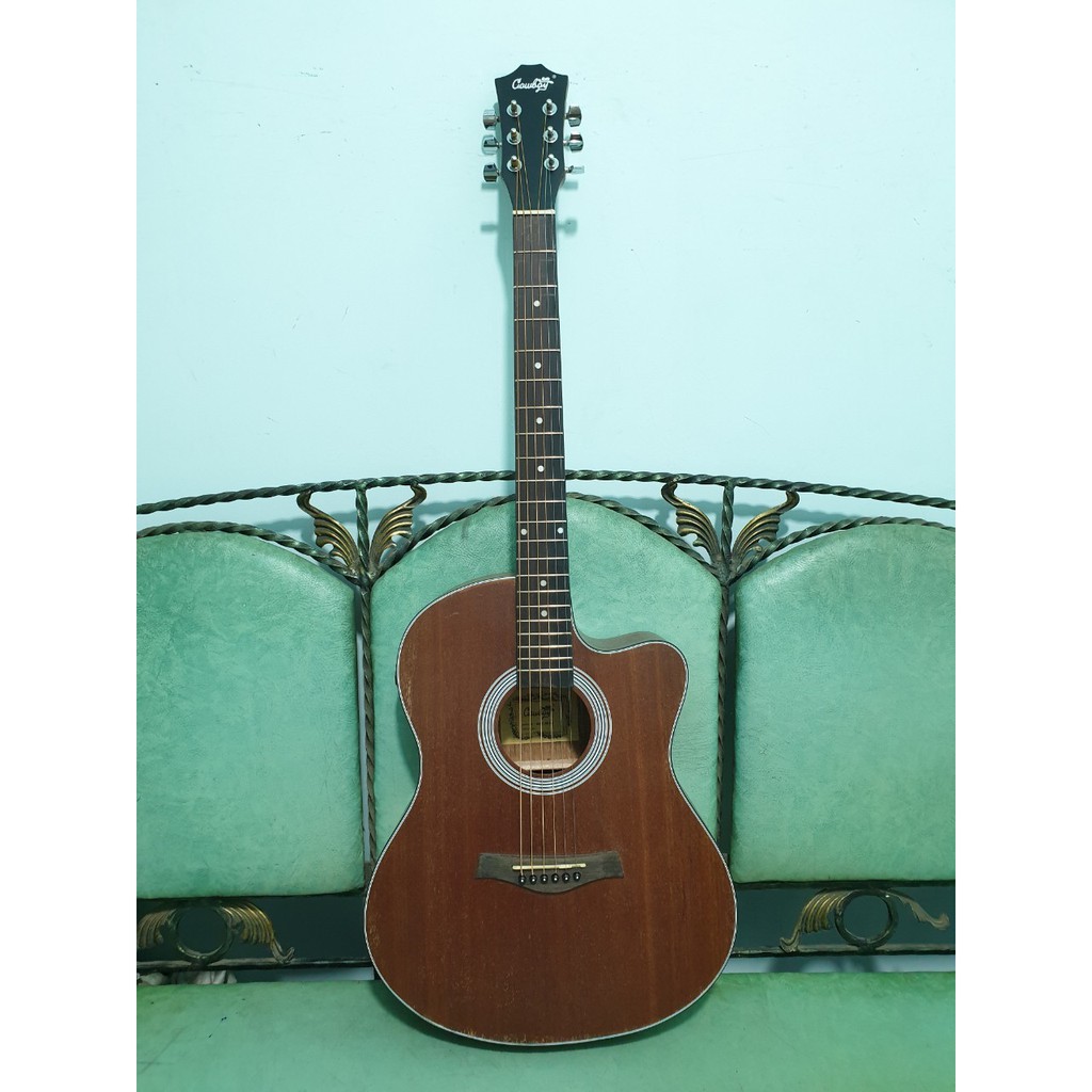 Gitar Akustik Elektrik Cowboy Original Tipe GWC-39 NS Warna Brown Equalizer Eq-7545 Senar String
