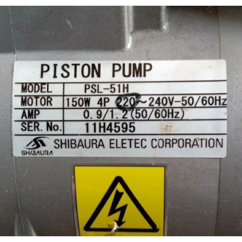 Vacum Pump Motor 220V Ac Model PSL-51H