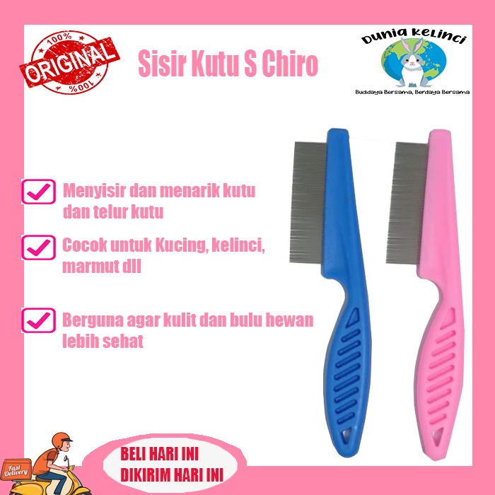 SISIR KUTU KUCING KELINCI CHIRO S GROOMING ANTI KUTU