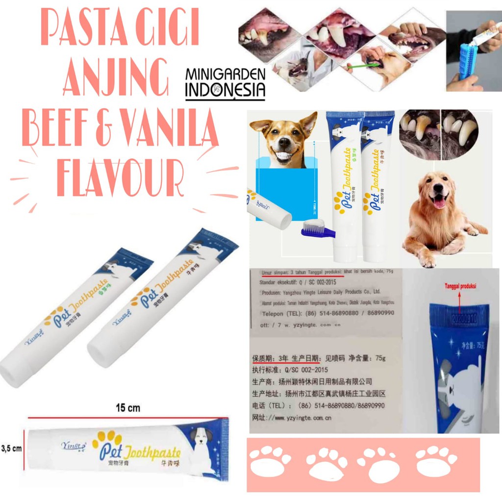 PASTA GIGI HEWAN 75GRAM odol anjing kucing pet toothpaste pembersih karang