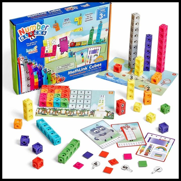 Hand2Mind Mathlink Cubes Numberblocks 1-10 Activity Set