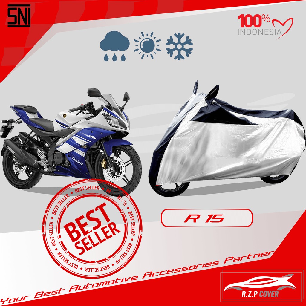COVER MOTOR YAMAHA R15 SELIMUT MOTOR YAMAHA R15 SARUNG MOTOR YAMAHA R15 BAHAN TEBAL