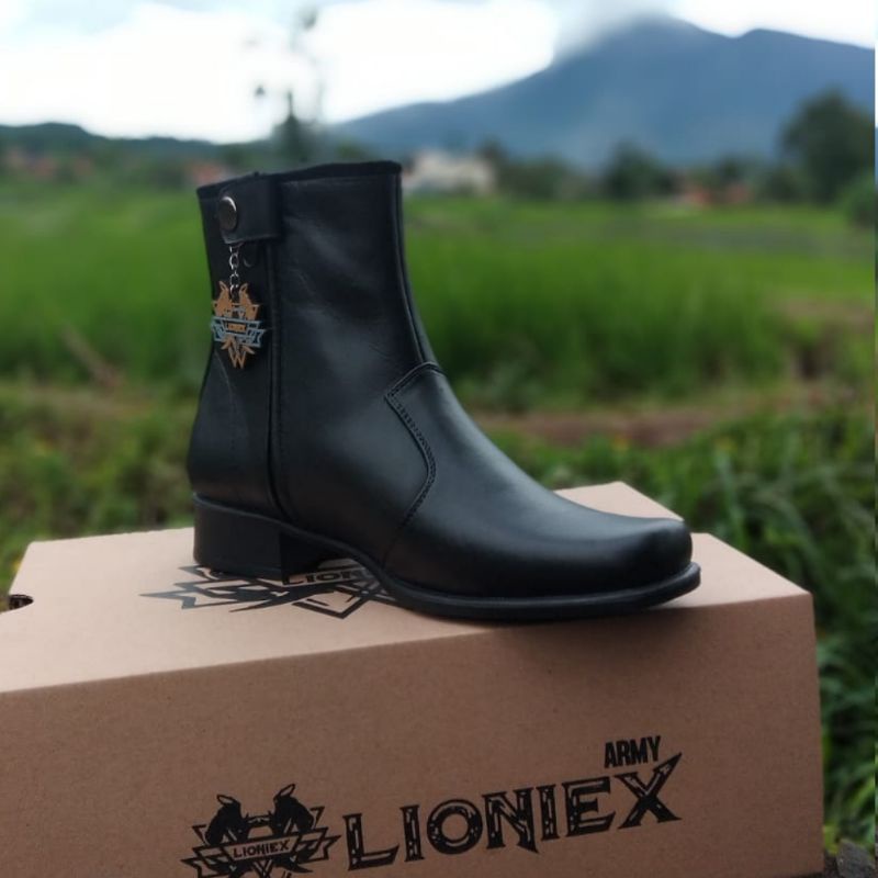 SEPATU PDH WANITA KULIT SAPI ASLI LIONIEX 02 SEPATU PDH DINAS KANTOR TNI POLRI SECURITY SATPAM