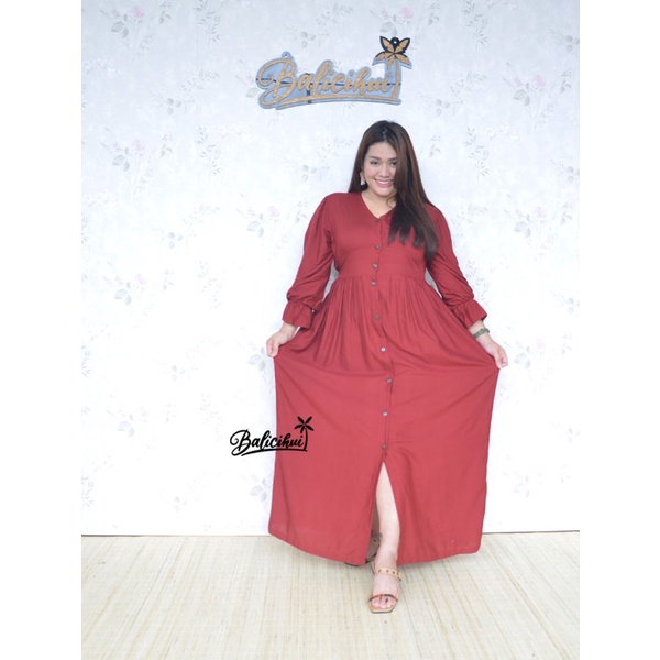 Balicihui Long Dress Nicole Long Dress Big Size Plus Size Jumbo Busui Friendly