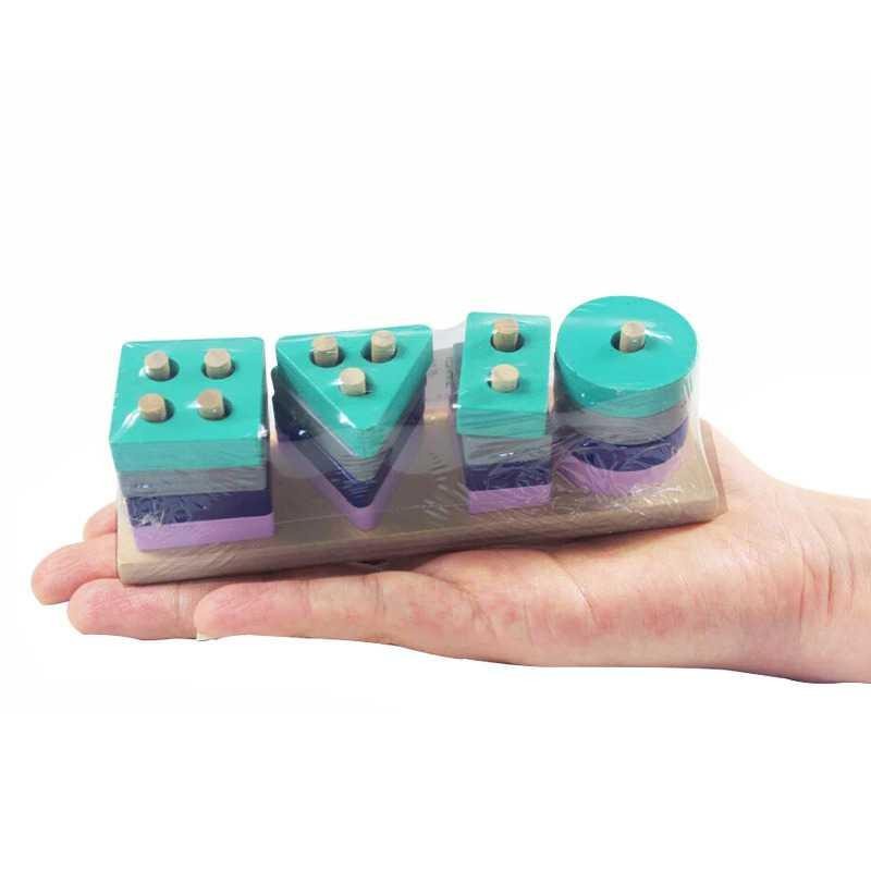 Mainan Anak Education Shape Match Children Toy - MS9958 - Multi Color