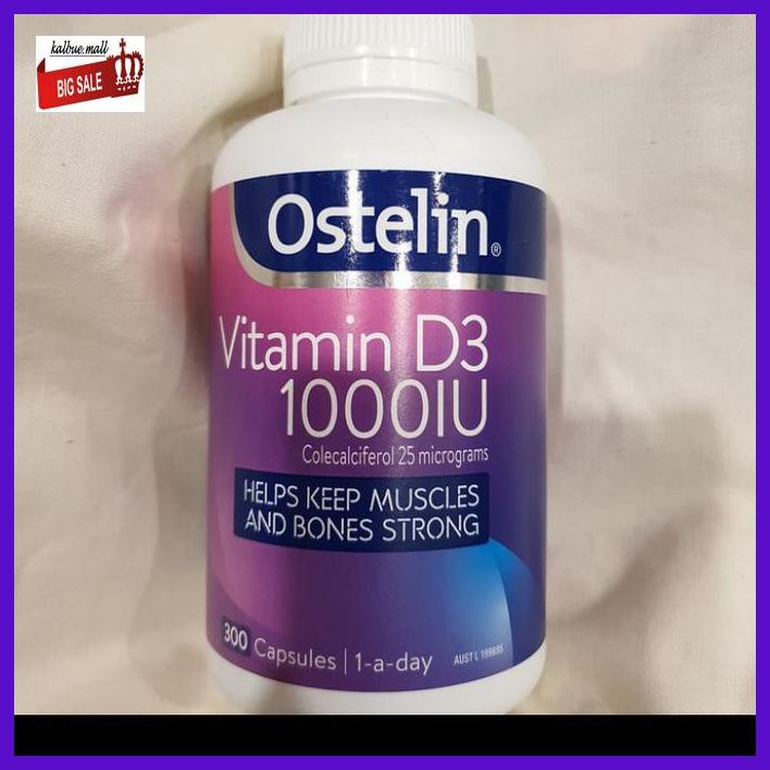Jual Vitdd Ostelin Vitamin D3 1000Iu 300 Tablets Original. Shopee