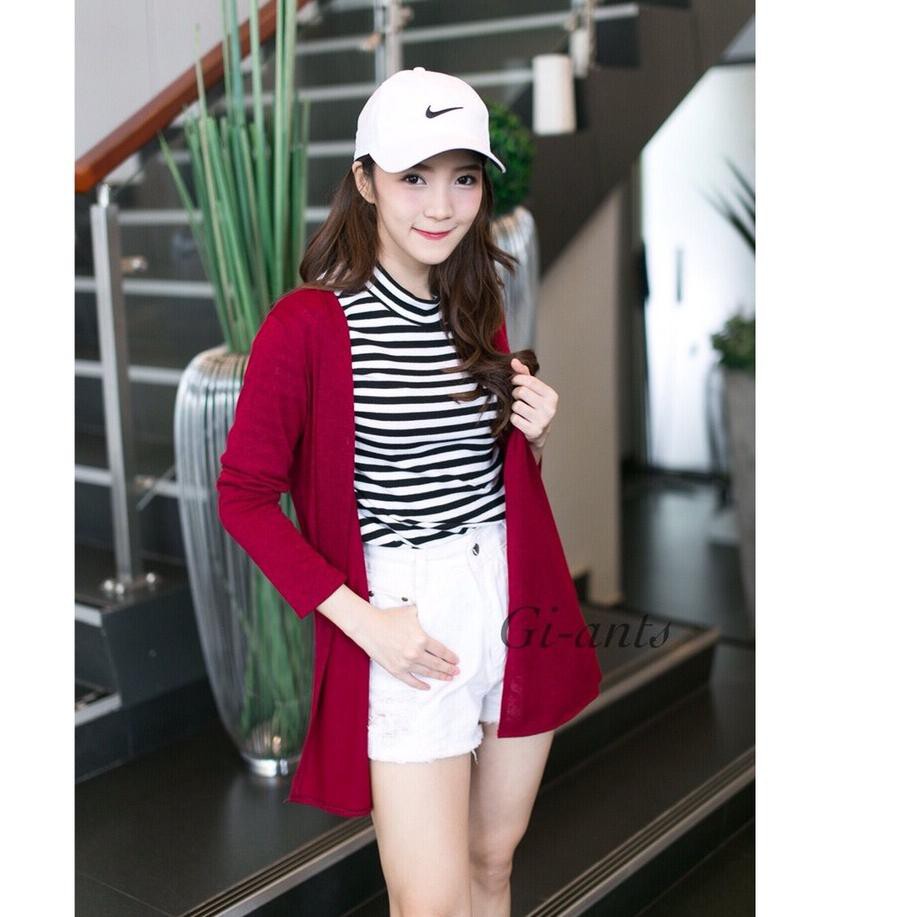 ZLRL COD - DT COLLECTION - GIANTS TOP BASIC KNIT LONG CARDIGAN WANITA/ CEWEK ○