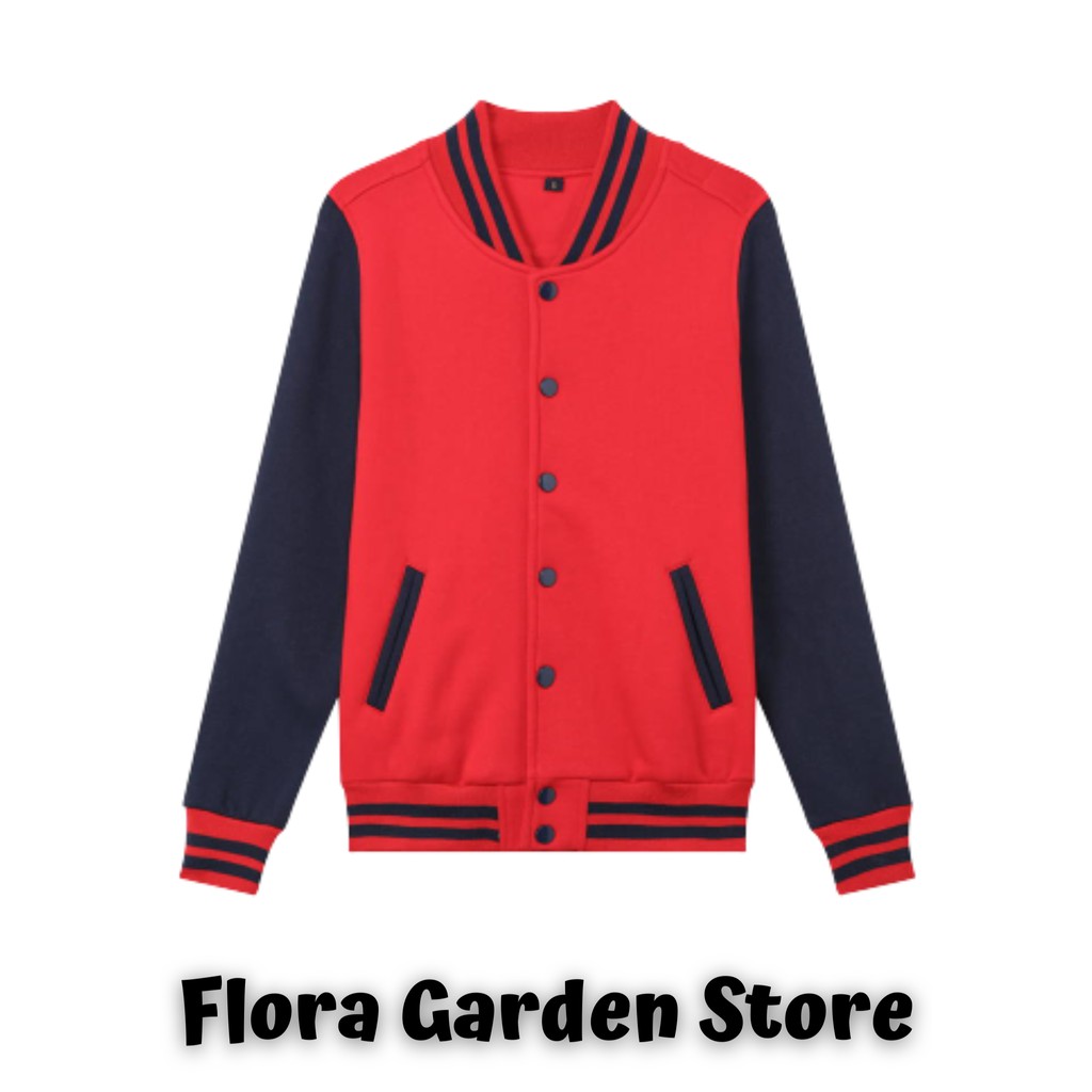 Jaket Baseball Polos Jaket Unisex Jaket Varsity Jaket Pria Jaket Wanita Atasan Pria Atasan Wanita Ou