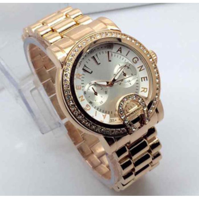 Cuci Gudang Jam Aigner Gold Ladies