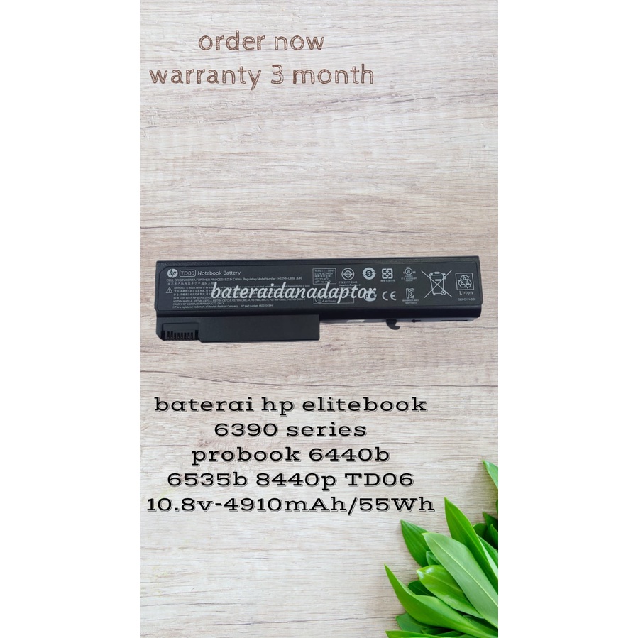 Baterai Hp EliteBook 6530B 6930P 8440P Original