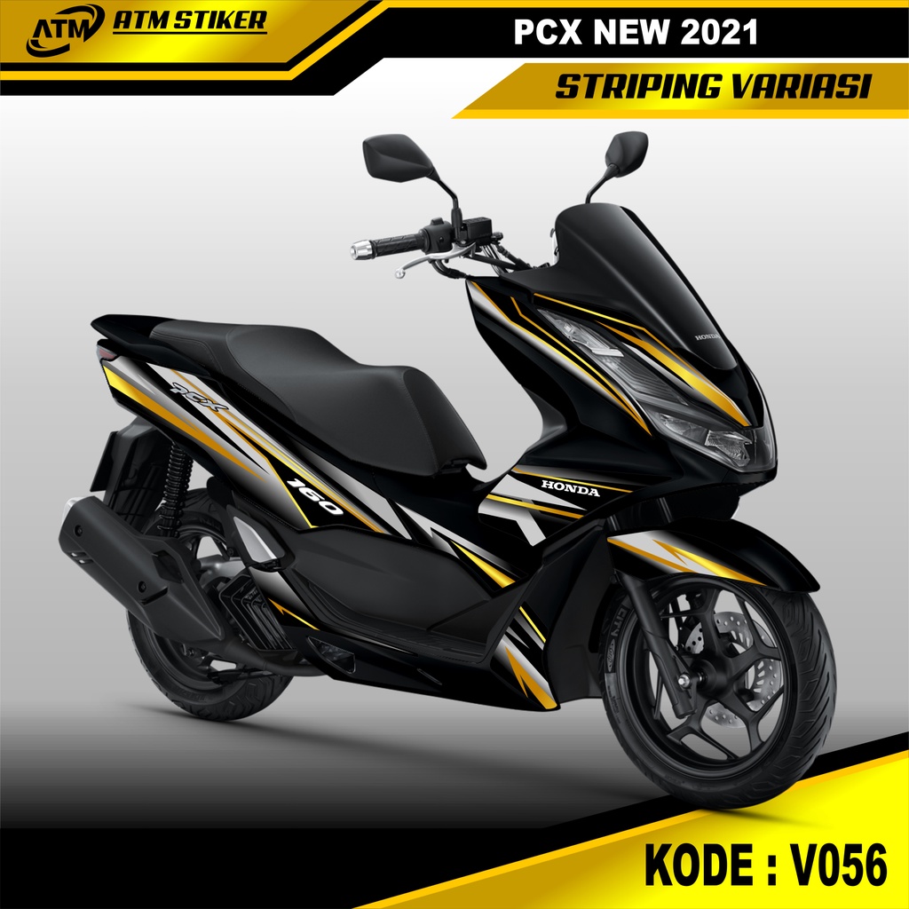 Stiker striping variasi pcx 160 new tahun 2021