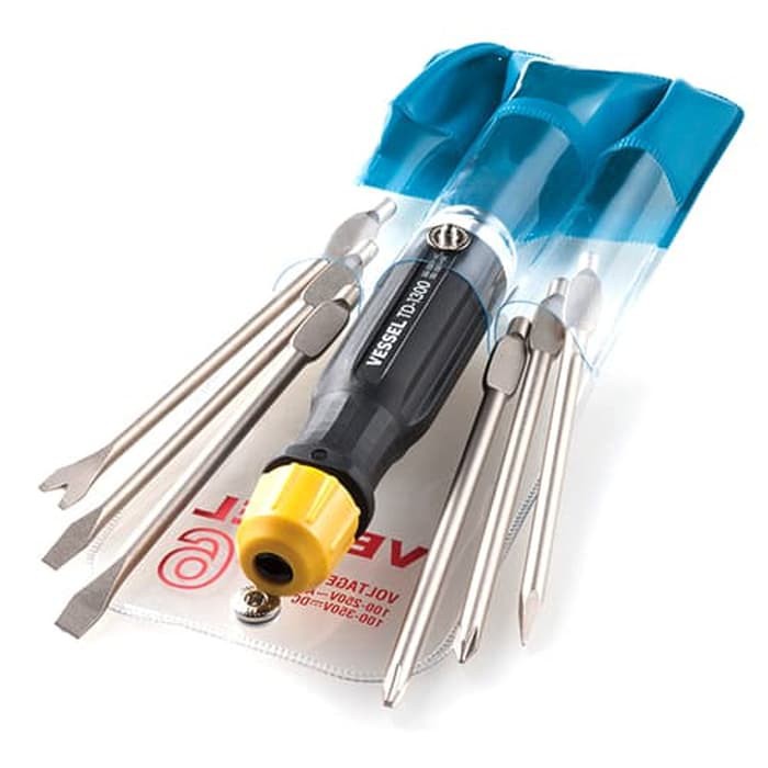 Obeng Vessel TD-1300L - 6-Piece Low Voltage Detection Screwdriver Set